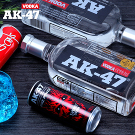 AK47伏特加夜店洋酒40度鸡尾酒基酒限量版vodka阿卡47烈酒700ml*2