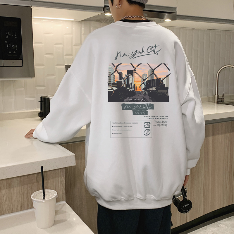 圆领卫衣男余庆伟的黑店新开新品卫衣余庆伟的反黑店鱼仔定制鱼仔