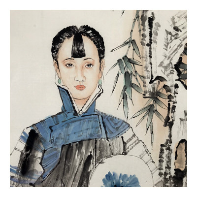 赵建成 《秋水伊人图》