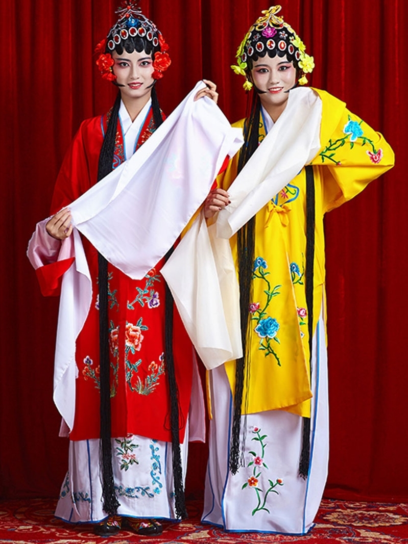 花旦戏服戏剧服装京剧戏曲青衣练功服水袖越剧黄梅戏