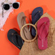 厚底人字拖女外穿泰国沙滩海边旅游夏季2024新款坡跟增高夹趾拖鞋