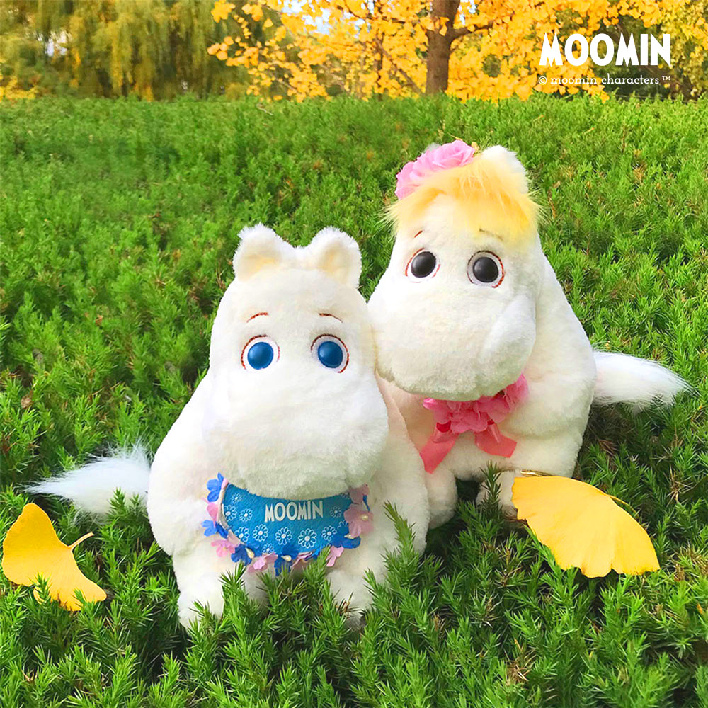 【新款】moomin官方 姆明歌妮捧花公仔礼盒装 sekiguchi日本进口