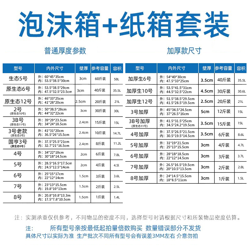 国亨泡沫箱纸箱套快递专用保温箱打包零食水果海鲜包装保鲜箱批发