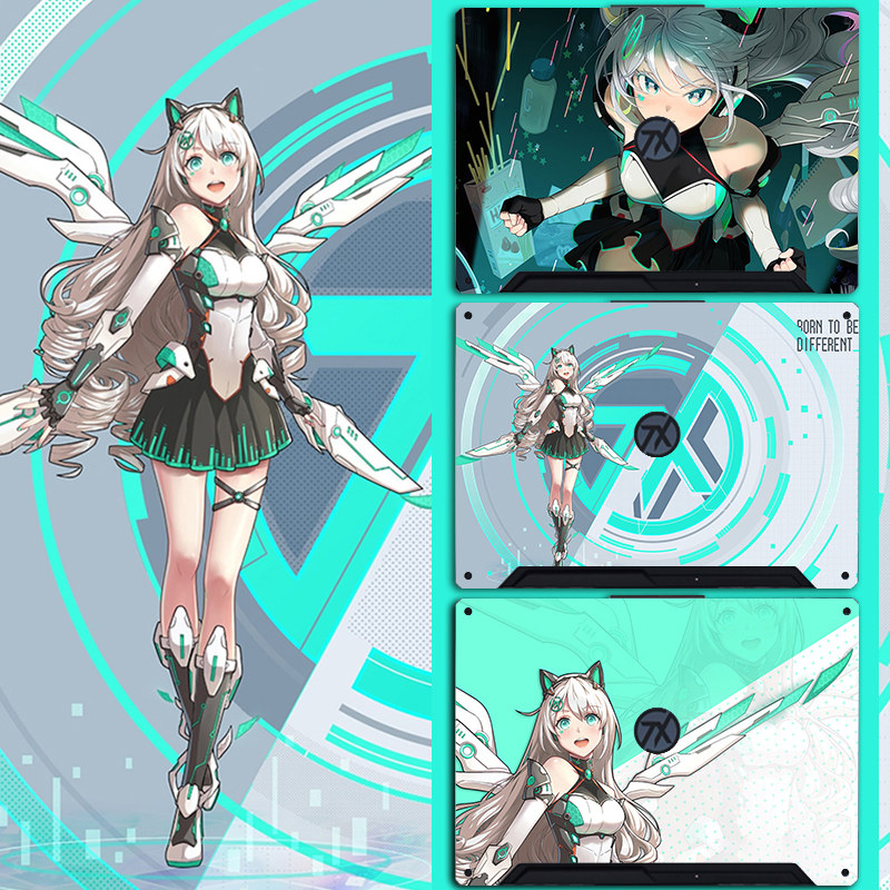 动漫飞行堡垒7代fx95电脑膜6代外壳保护膜全套装饰配件外壳膜笔记本