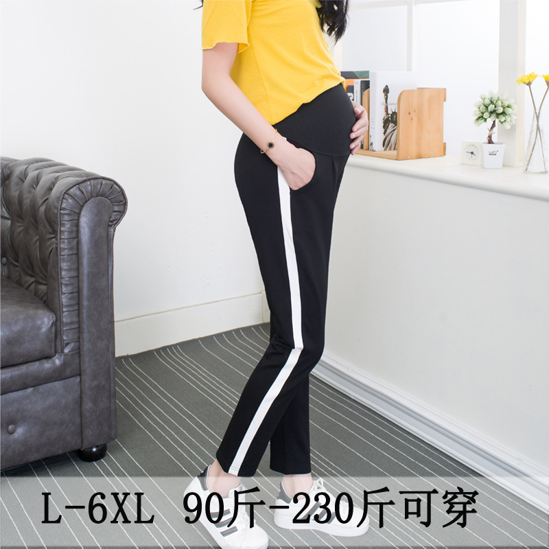加肥加大码孕妇装200-300斤春夏装潮妈九分裤韩版休闲哈伦裤宽松|ruв категории Всё для беременных и кормящих, брюки для беременных женщин/опорный брюшной брюки - от Buy2taobao.com для оказания профессиональной услуги покупки агента Taobao