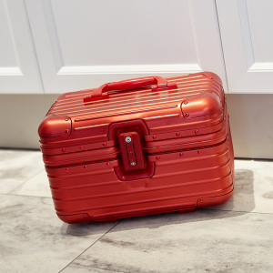 全铝镁合金化妆箱收纳箱手提旅行美容箱新娘跟妆箱小型行李工具箱