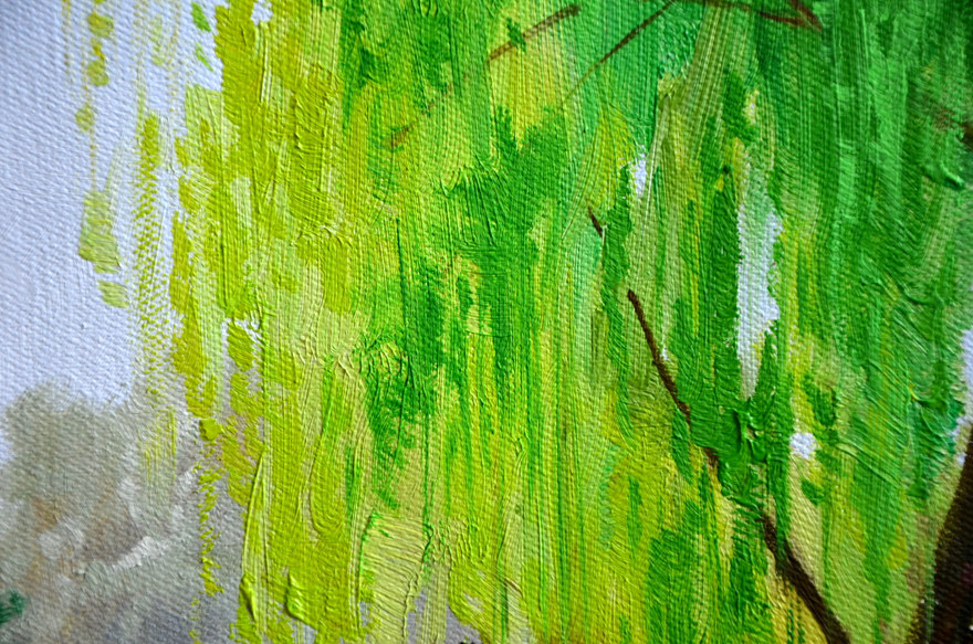 吕晓艳|《小桥流水人家》布面油画