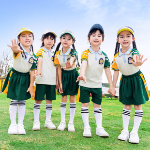 幼儿园园服夏季班服套装小童毕业照运动会夏天短袖小学生校服夏装