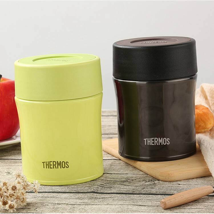 日本膳魔师thermos不锈钢保温杯焖烧杯食物罐便携饭盒糖果色500ml