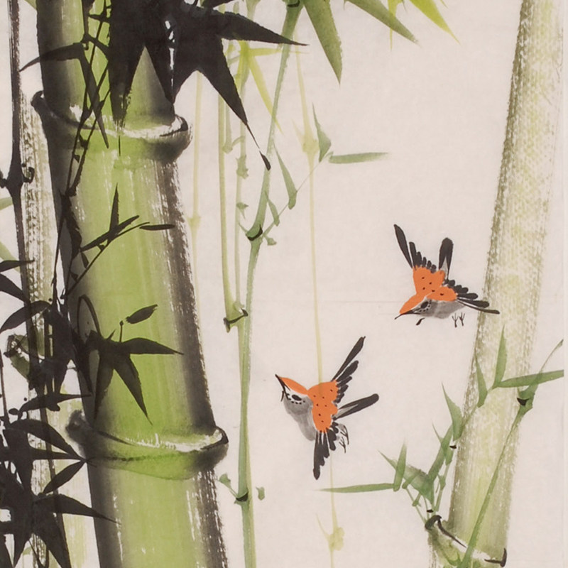 半墨《竹报平安全家福》tbdd136680