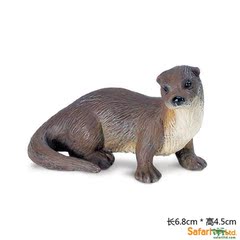 美国Safari正版仿真野生动物模型玩具 教学儿童认知 水獭 CE认证