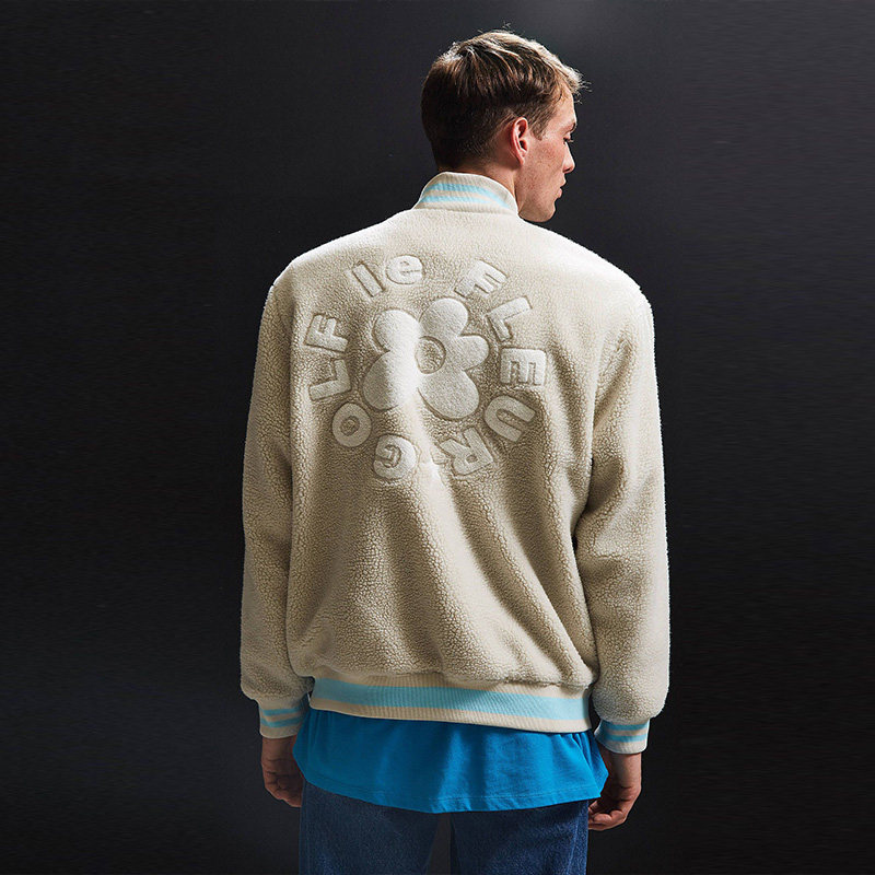 golf wang 小花联名羊羔绒夹克外套棉服情侣摇粒绒上衣街头美潮