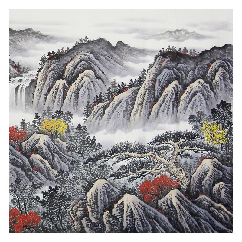 陈墨《秋山幽居图》山东美协会员