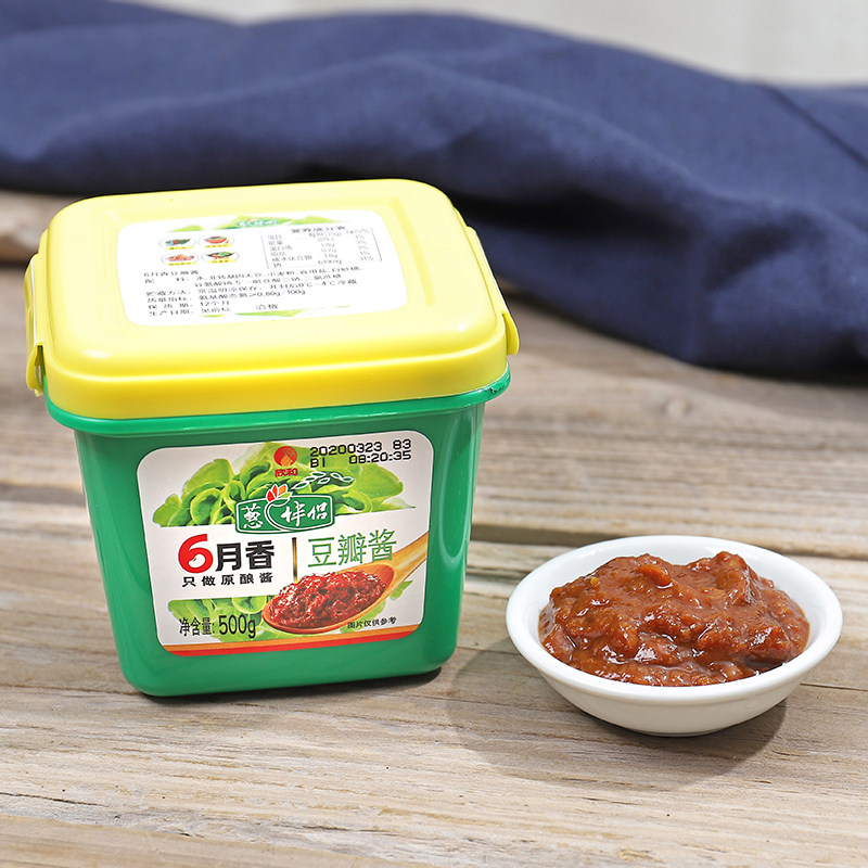 葱伴侣豆瓣酱500g 欣和6月香东北大酱黄豆酱调味六月香原酿酱