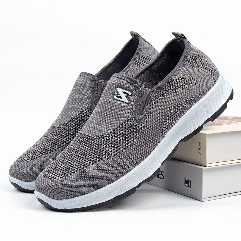 老人老头鞋一脚蹬凉布鞋中老年北京凉鞋男爸爸中年夏季男式休闲鞋