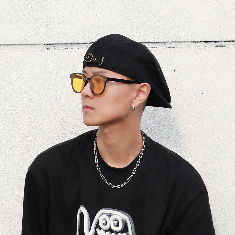 yild帽子男潮反戴贝雷帽男女大头围八角帽鸭舌帽街头嘻哈复古帽