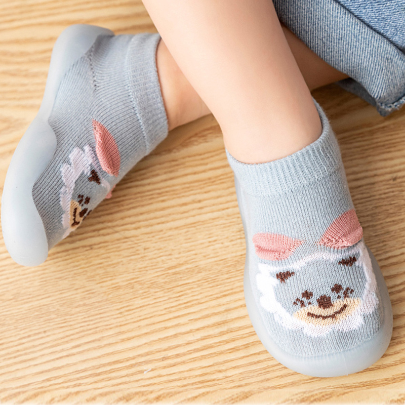 婴儿软底学步鞋地板鞋宝宝鞋子春秋男女童室内袜子鞋防滑不掉