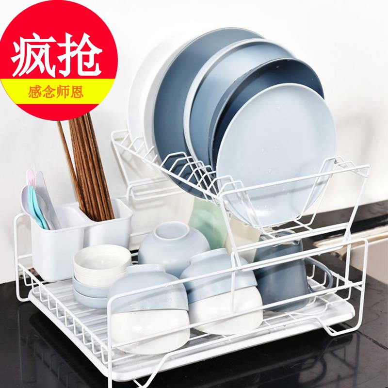 2019厨房放碗碟置物架北欧整理单双层盘子餐具黑色沥水架晾碗筷收在类目 厨房/烹饪用具, 厨用小工具/厨房储物, 厨房储物架/厨房置物架, 厨房置物架/角架中 - 来自Buy2taobao.com提供专业的淘宝代购服务