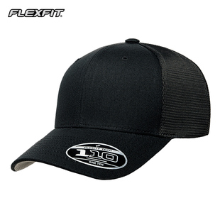 FLEXFIT男士网帽速干透气棒球帽美式遮阳网眼鸭舌帽卡车司机帽