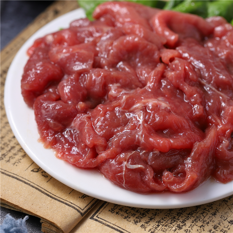 嫩滑仔牛肉新鲜冷冻涮火锅食材配菜鲜嫩牛肉片麻辣烫火锅串串食材