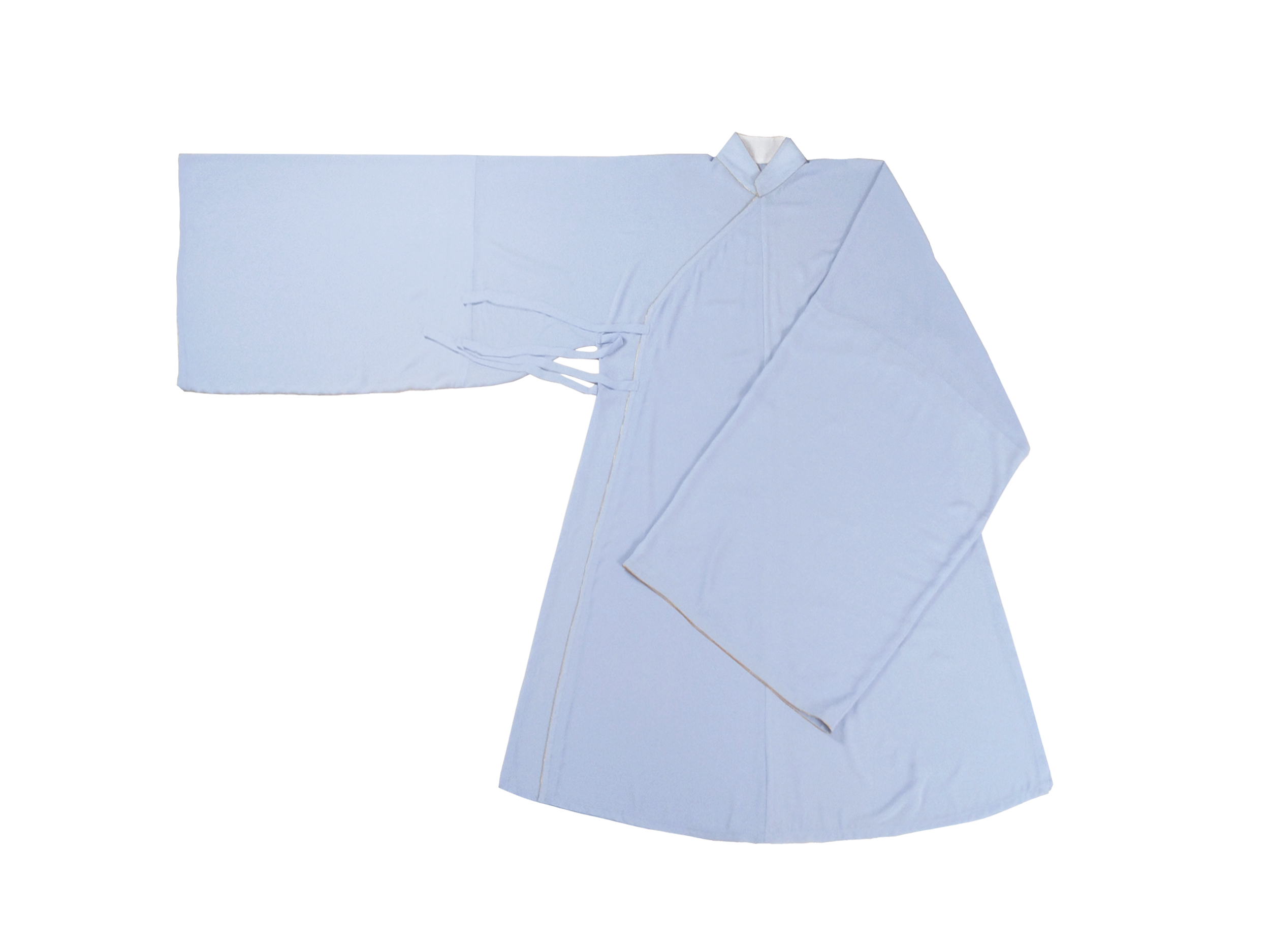 沧笙丨雀来鸣 明制竖领大襟收袂镶牙长衫 纯色净版 大码汉服 现货