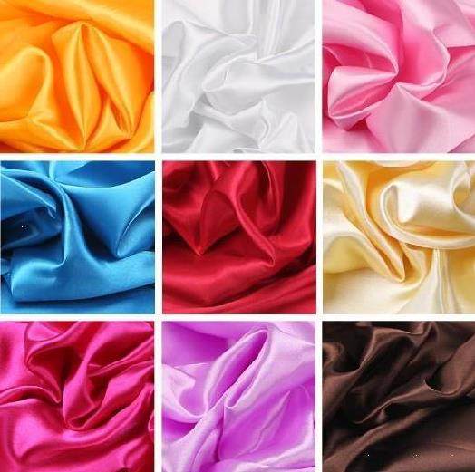 衣服布料黄布连衣裙绸面礼服纯色寺庙碎布礼盒内衬缎面布料色丁布