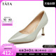 Tata/他她2024春商场同款时尚休闲甜美细跟单鞋新款7DDT9AQ4