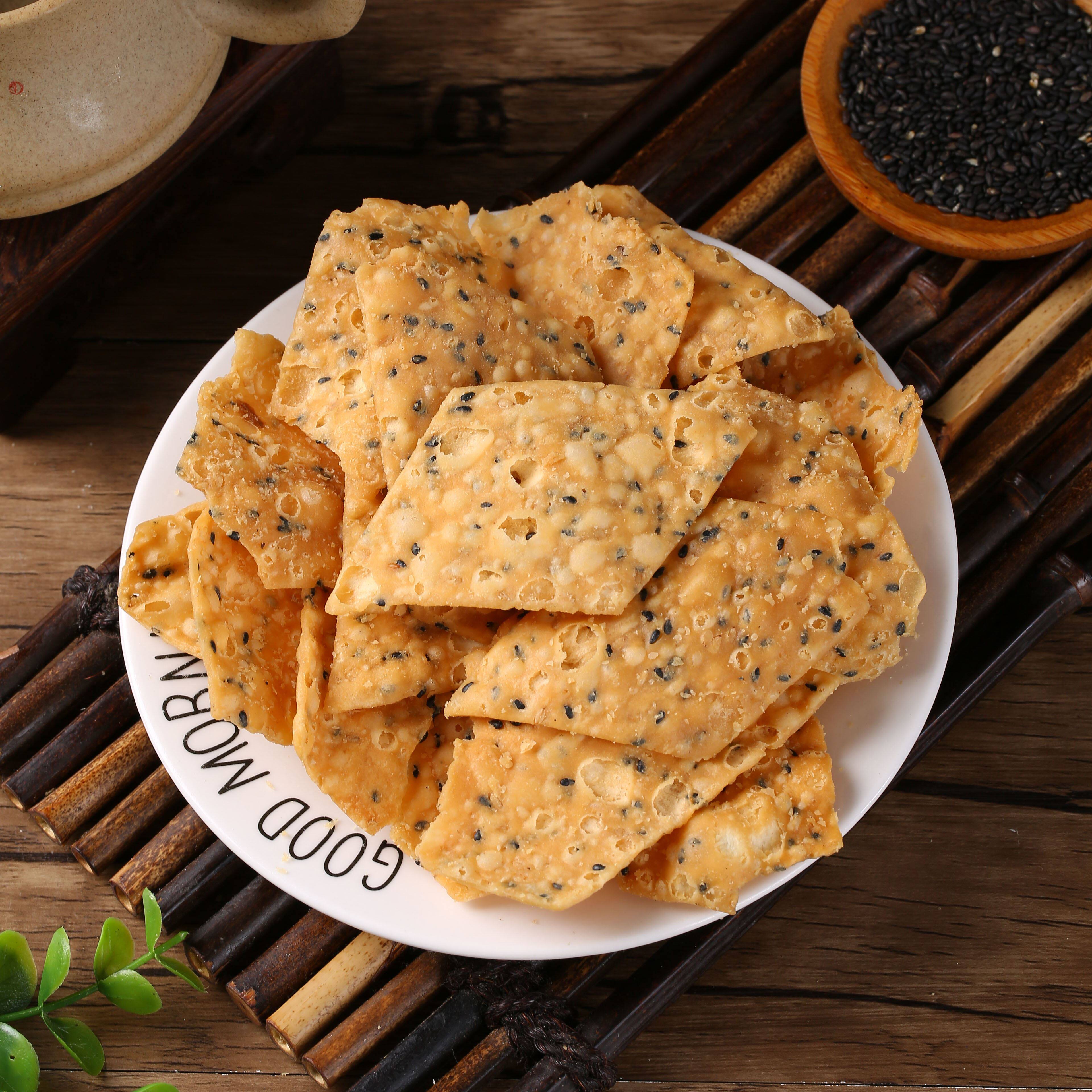 河南特产油炸麻叶子零食小吃纯手工酥脆馓子安徽阜阳麻叶子焦叶子