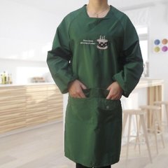 韩版反穿成人防水罩衣大人厨房家居做饭男女咖啡店防油围裙工作服