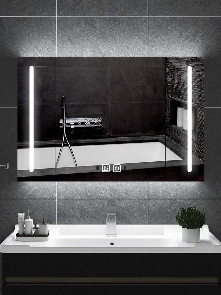 蒂洁仕浴智能镜柜单独感应生间室镜子柜卫挂墙式不锈钢镜面柜定制