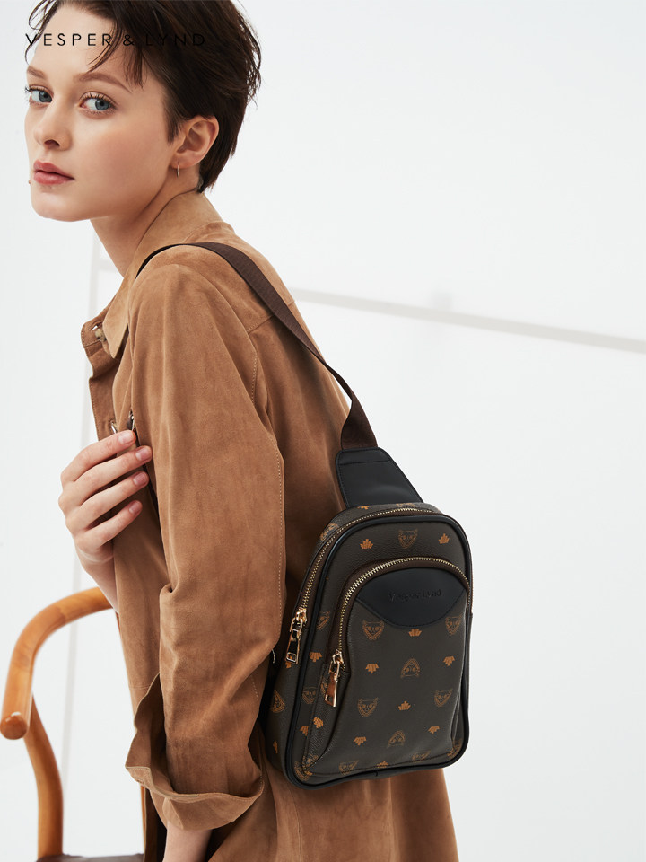 vesper lynd胸包vl701欧美时尚印花腰包