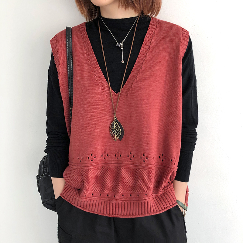 线衣马甲背心女