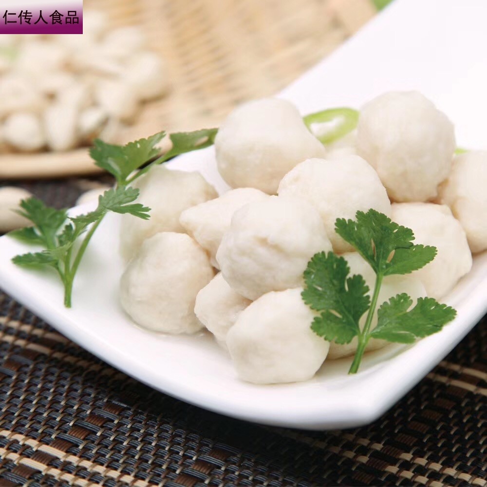 鸡脯丸子鸡胸肉家用煲汤健身鸡肉丸麻辣烫2500g袋装非油炸