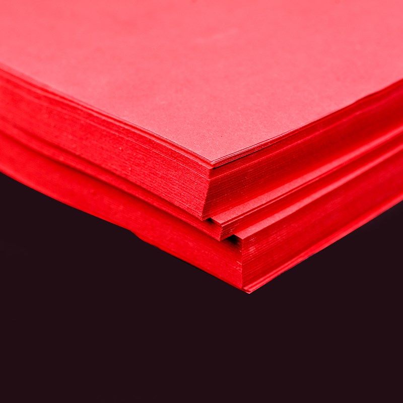 a4彩色大红工具剪纸手工宣纸双面a3窗花大红专用手工色刻画纸刻纸