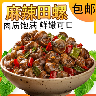 麻辣田螺开袋即食香辣螺蛳螺丝肉开袋即食口味嗦螺批发海鲜小吃