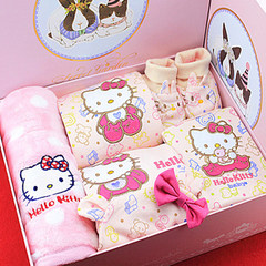 新品婴儿礼盒HelloKitty猫经典纯棉用品女宝宝礼包新生满月礼
