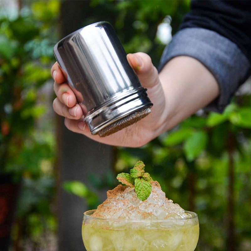 不锈钢调味瓶撒粉罐咖啡可可面粉撒粉筒带盖糖粉筛厨房烘焙工具