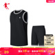 中国乔丹篮球服套装男款2024夏季新款透气速干两件套短裤T恤男装