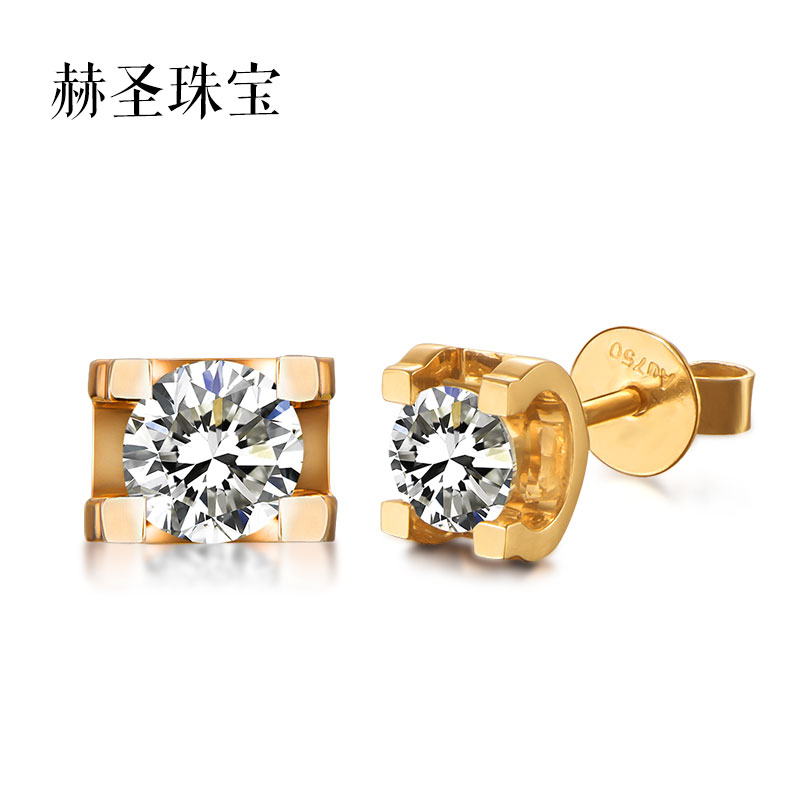 赫聖【合成/培育】18k金培育鑽石耳釘牛頭單鑽耳飾女實驗室鑽石在類目 珠寶/鑽石/翡翠/黃金, 人工寶石/處理寶石, 合成(處理)鑽石耳飾中 - 來自Buy2taobao.com提供專業的淘寶代購服務