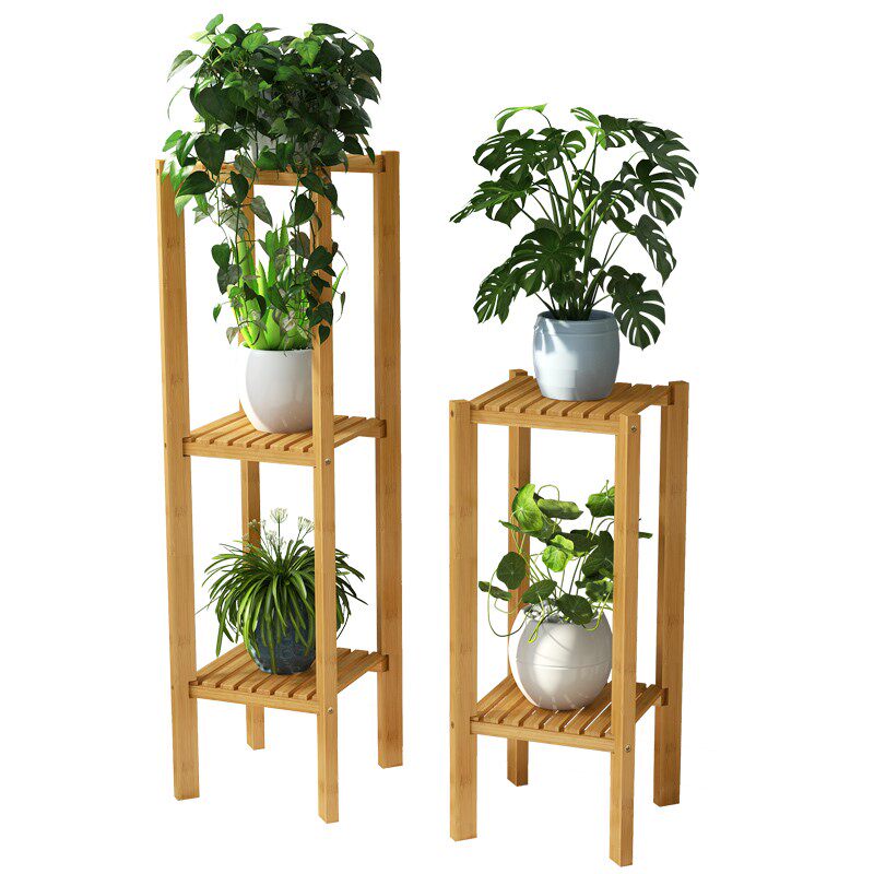 绿萝花架三层木质落地实木网红家用客厅现代简约时尚阳台多层创意
