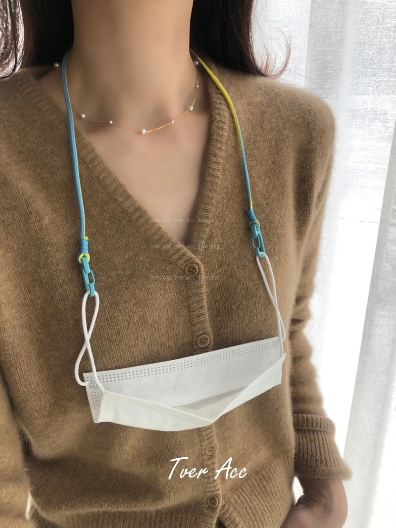 tver jewelry the republic of korea Agency purchase Gradient glasses Mask halter 2021 New trendyin the Home Daily , Protective Equipment , 口罩防丢链/绳 category - from Buy2taobao.com to provide professional Taobao agent buy service
