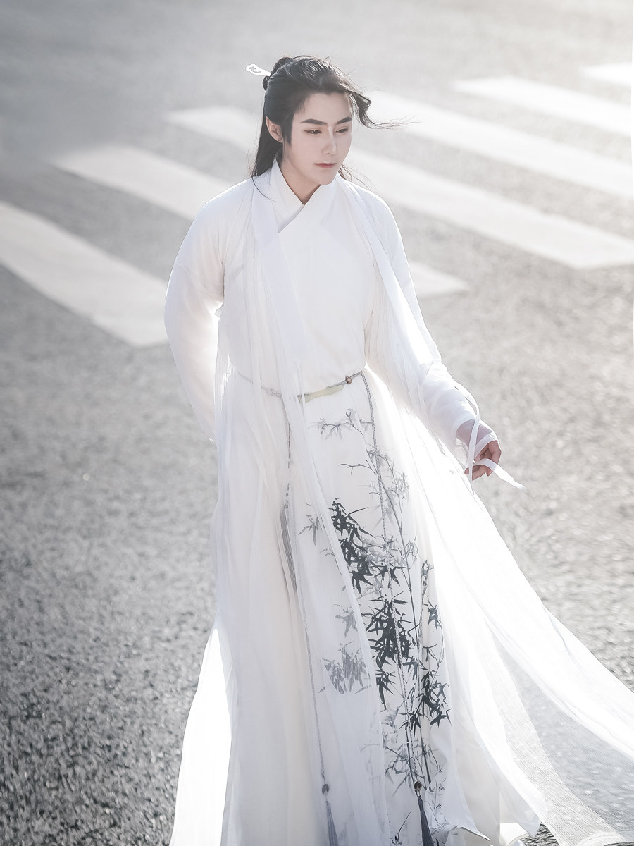 风雅司制原创文竹儒雅仙气质日常宋交领长衫汉服男女上班春夏显瘦