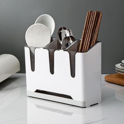 壁挂式筷子筒筷托沥水筷子笼 家用筷笼厨房餐具叉勺收纳盒筷子盒