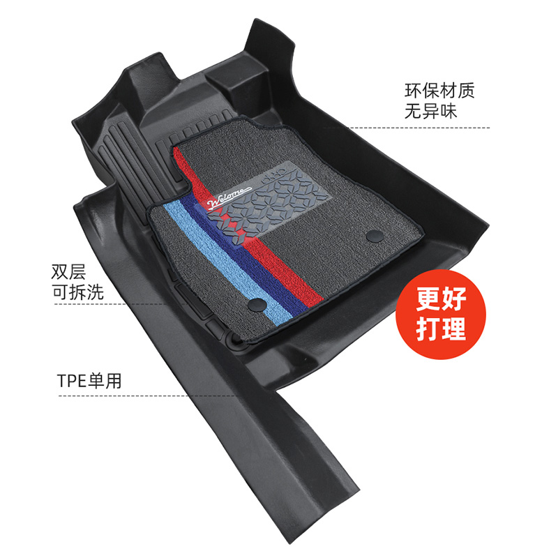 适用本田十一代雅阁思域XCRV缤智飞度来福酱凌派6D包门槛TPE脚垫