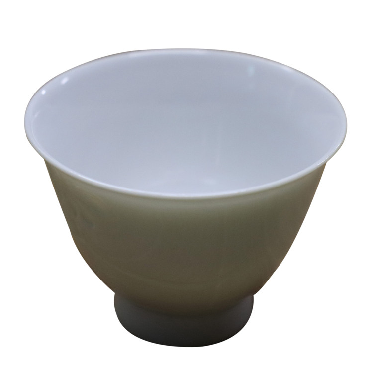 出石烧 白瓷牡丹纹煎茶具(共箱)