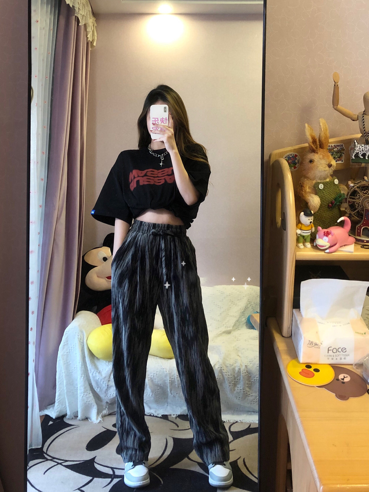 夏季酷酷女孩盐系穿搭女洋气炸街暗黑系减龄港味复古两件套装女潮