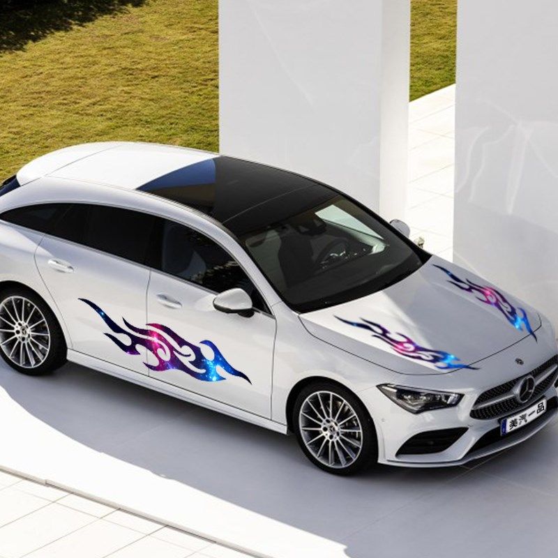 汽车拉花贴纸个性改装3d立体