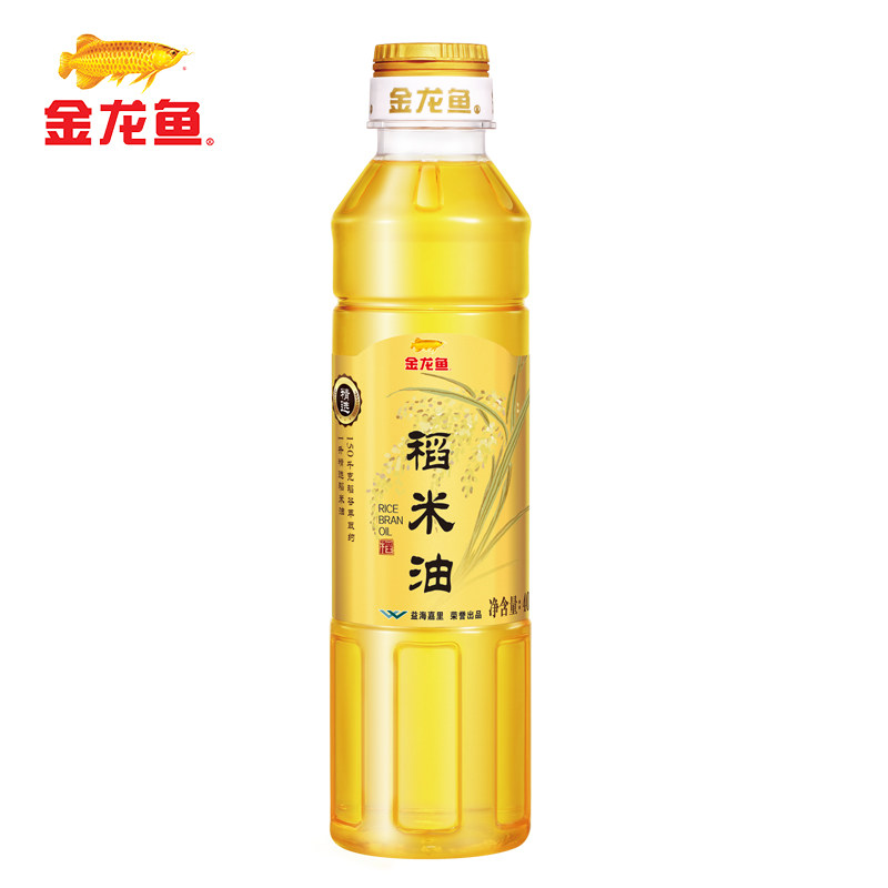 金龙鱼精选稻米油400ml炒菜食用油小瓶米糠油小油植物油家用