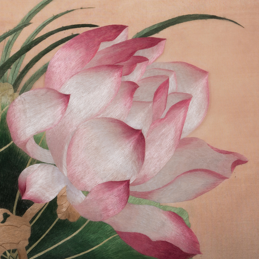 大师精品《素荷》手工刺绣