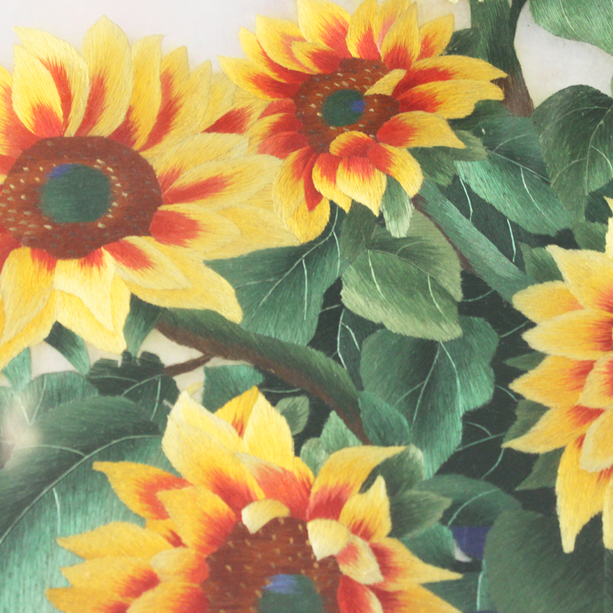 纯手工刺绣《向日葵》